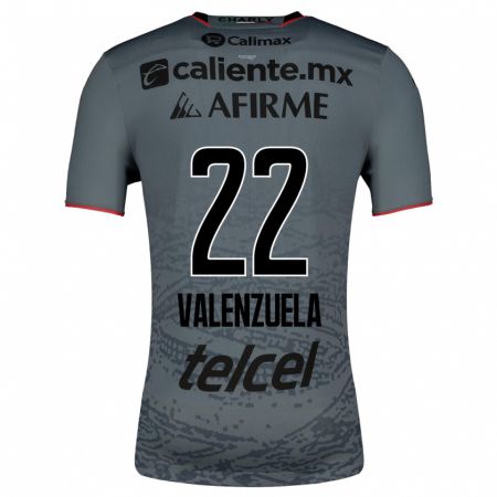 Kandiny Kinder Carlos Valenzuela #22 Grau Auswärtstrikot Trikot 2023/24 T-Shirt