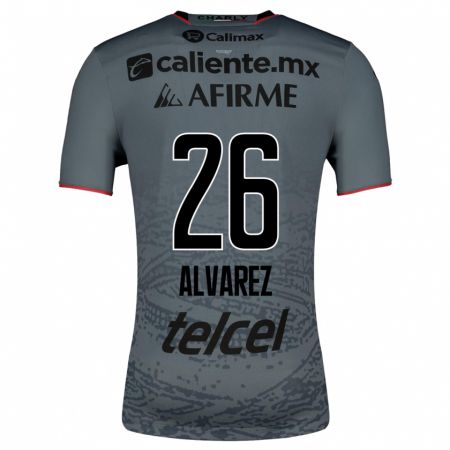 Kandiny Kinder Efraín Álvarez #26 Grau Auswärtstrikot Trikot 2023/24 T-Shirt