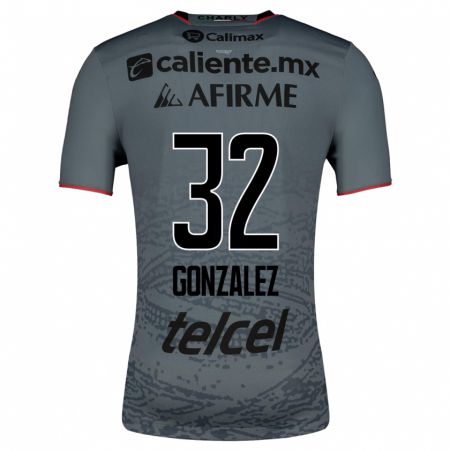 Kandiny Kinder Carlos González #32 Grau Auswärtstrikot Trikot 2023/24 T-Shirt