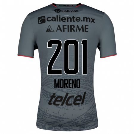 Kandiny Kinder Jesús Moreno #201 Grau Auswärtstrikot Trikot 2023/24 T-Shirt