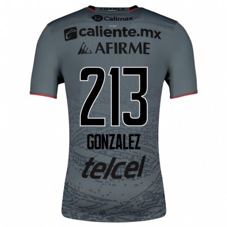 Kandiny Kinder Óscar González #213 Grau Auswärtstrikot Trikot 2023/24 T-Shirt