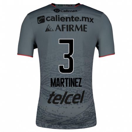 Kandiny Kinder Nathaly Martínez #3 Grau Auswärtstrikot Trikot 2023/24 T-Shirt