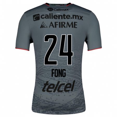 Kandiny Kinder Michel Fong #24 Grau Auswärtstrikot Trikot 2023/24 T-Shirt