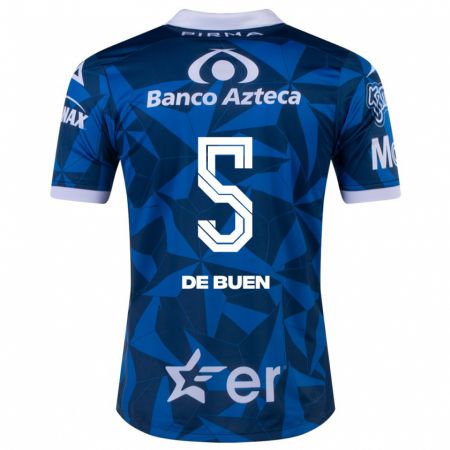 Kandiny Kinder Diego De Buen #5 Blau Auswärtstrikot Trikot 2023/24 T-Shirt