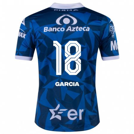 Kandiny Kinder Luis García #18 Blau Auswärtstrikot Trikot 2023/24 T-Shirt