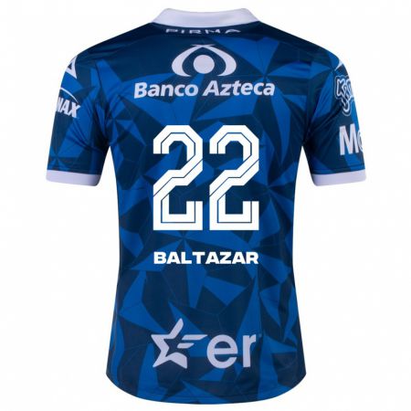 Kandiny Kinder Carlos Baltazar #22 Blau Auswärtstrikot Trikot 2023/24 T-Shirt