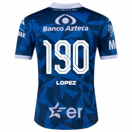 Kandiny Kinder Josué López #190 Blau Auswärtstrikot Trikot 2023/24 T-Shirt