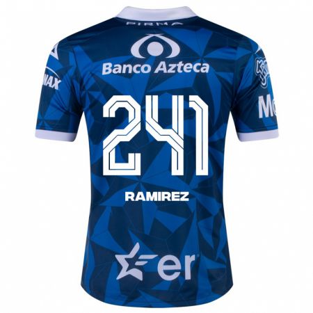 Kandiny Kinder Eduardo Ramírez #241 Blau Auswärtstrikot Trikot 2023/24 T-Shirt