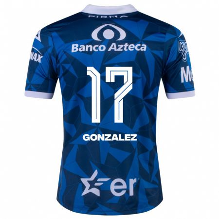 Kandiny Kinder Andrea González #17 Blau Auswärtstrikot Trikot 2023/24 T-Shirt