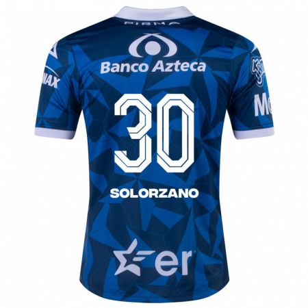 Kandiny Kinder Aisha Solórzano #30 Blau Auswärtstrikot Trikot 2023/24 T-Shirt