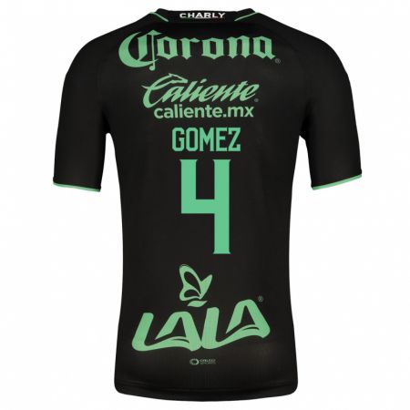 Kandiny Kinder Alejandro Gómez #4 Schwarz Auswärtstrikot Trikot 2023/24 T-Shirt