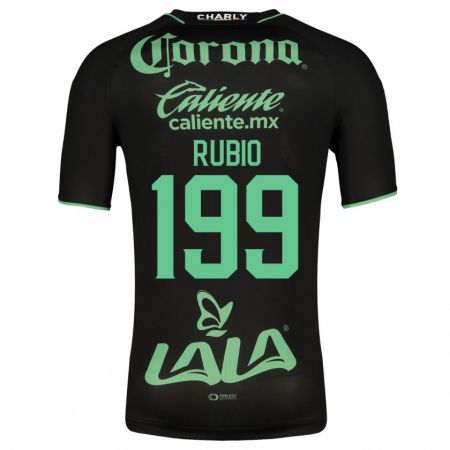 Kandiny Kinder Ronaldo Rubio #199 Schwarz Auswärtstrikot Trikot 2023/24 T-Shirt