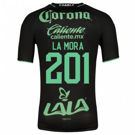 Kandiny Kinder Luis De La Mora #201 Schwarz Auswärtstrikot Trikot 2023/24 T-Shirt