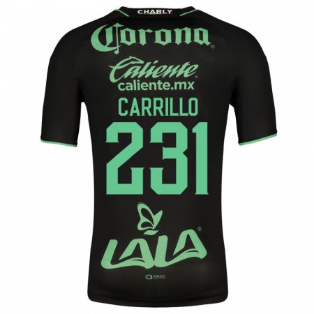 Kandiny Kinder Ángel Carrillo #231 Schwarz Auswärtstrikot Trikot 2023/24 T-Shirt