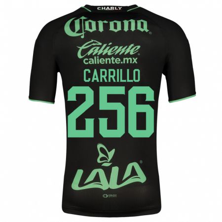 Kandiny Kinder Stéphano Carrillo #256 Schwarz Auswärtstrikot Trikot 2023/24 T-Shirt
