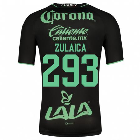 Kandiny Kinder José Zulaica #293 Schwarz Auswärtstrikot Trikot 2023/24 T-Shirt