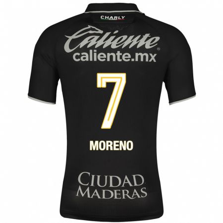 Kandiny Kinder Iván Moreno #7 Schwarz Auswärtstrikot Trikot 2023/24 T-Shirt