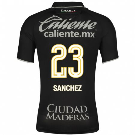 Kandiny Kinder Borja Sánchez #23 Schwarz Auswärtstrikot Trikot 2023/24 T-Shirt