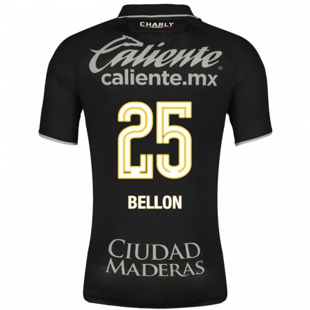 Kandiny Kinder Paul Bellón #25 Schwarz Auswärtstrikot Trikot 2023/24 T-Shirt