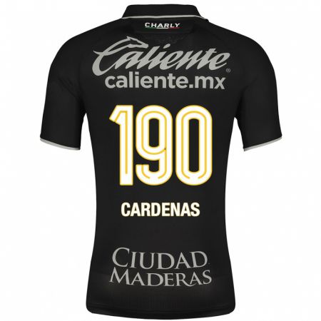 Kandiny Kinder Emilio Cárdenas #190 Schwarz Auswärtstrikot Trikot 2023/24 T-Shirt
