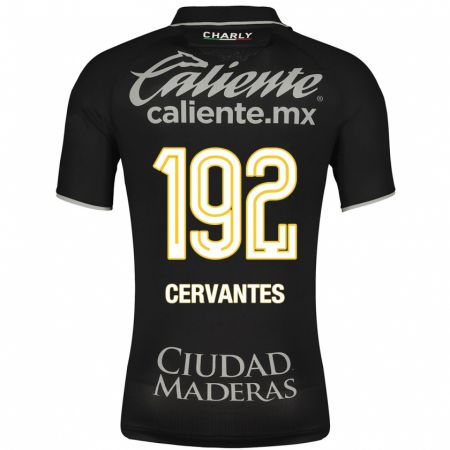 Kandiny Kinder Luis Cervantes #192 Schwarz Auswärtstrikot Trikot 2023/24 T-Shirt