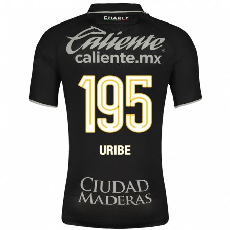 Kandiny Kinder Héctor Uribe #195 Schwarz Auswärtstrikot Trikot 2023/24 T-Shirt