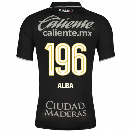 Kandiny Kinder Óscar Alba #196 Schwarz Auswärtstrikot Trikot 2023/24 T-Shirt