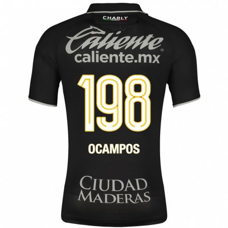 Kandiny Kinder Omar Ocampos #198 Schwarz Auswärtstrikot Trikot 2023/24 T-Shirt