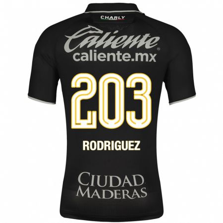 Kandiny Kinder César Rodríguez #203 Schwarz Auswärtstrikot Trikot 2023/24 T-Shirt