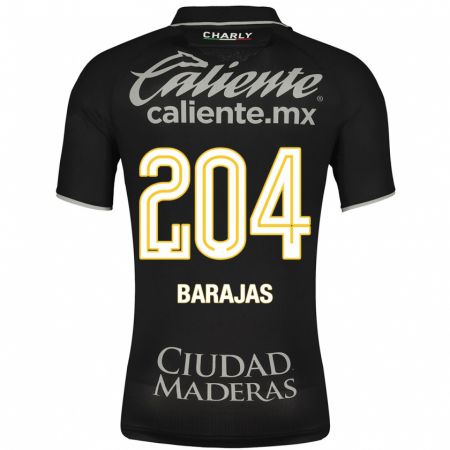Kandiny Kinder Víctor Barajas #204 Schwarz Auswärtstrikot Trikot 2023/24 T-Shirt