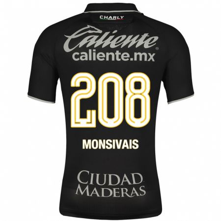 Kandiny Kinder Daniel Monsivaís #208 Schwarz Auswärtstrikot Trikot 2023/24 T-Shirt
