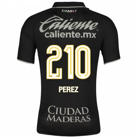 Kandiny Kinder Arez Pérez #210 Schwarz Auswärtstrikot Trikot 2023/24 T-Shirt