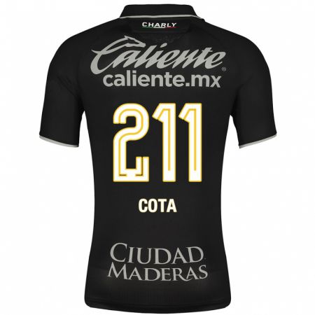 Kandiny Kinder Luis Cota #211 Schwarz Auswärtstrikot Trikot 2023/24 T-Shirt