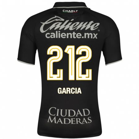 Kandiny Kinder Óscar García #212 Schwarz Auswärtstrikot Trikot 2023/24 T-Shirt