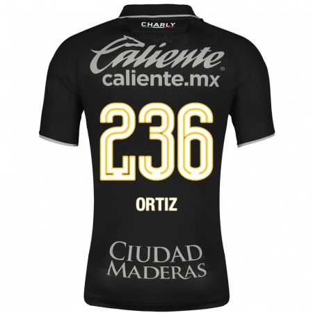 Kandiny Kinder Youssef Ortiz #236 Schwarz Auswärtstrikot Trikot 2023/24 T-Shirt