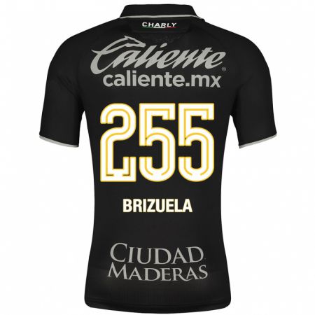 Kandiny Kinder Juan Brizuela #255 Schwarz Auswärtstrikot Trikot 2023/24 T-Shirt