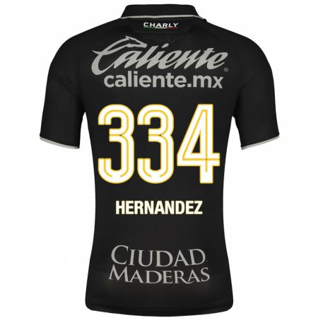Kandiny Kinder Alan Hernández #334 Schwarz Auswärtstrikot Trikot 2023/24 T-Shirt