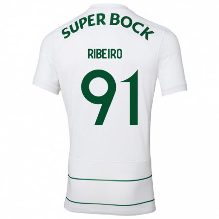 Kandiny Kinder Rodrigo Ribeiro #91 Weiß Auswärtstrikot Trikot 2023/24 T-Shirt