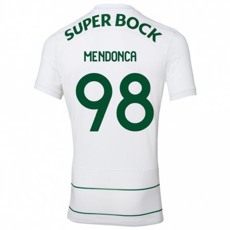 Kandiny Kinder Manuel Mendonça #98 Weiß Auswärtstrikot Trikot 2023/24 T-Shirt