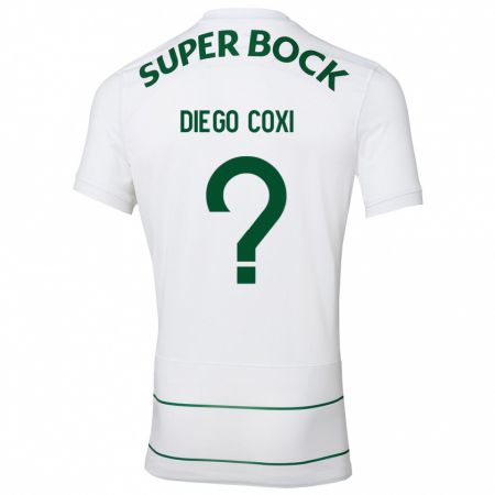 Kandiny Kinder Diego Coxi #0 Weiß Auswärtstrikot Trikot 2023/24 T-Shirt