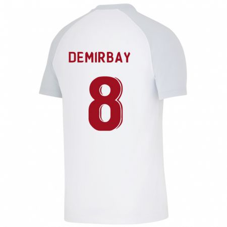 Kandiny Kinder Kerem Demirbay #8 Weiß Auswärtstrikot Trikot 2023/24 T-Shirt