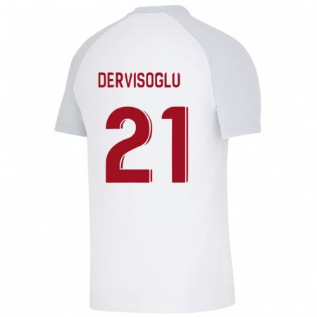 Kandiny Kinder Halil Dervişoğlu #21 Weiß Auswärtstrikot Trikot 2023/24 T-Shirt