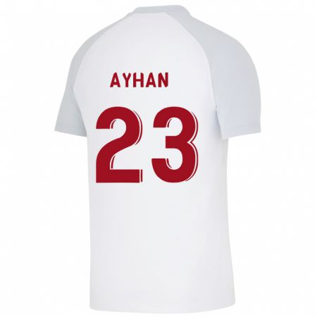 Kandiny Kinder Kaan Ayhan #23 Weiß Auswärtstrikot Trikot 2023/24 T-Shirt