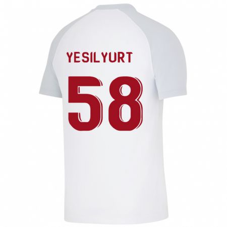 Kandiny Kinder Ali Yeşilyurt #58 Weiß Auswärtstrikot Trikot 2023/24 T-Shirt