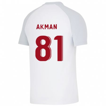Kandiny Kinder Hamza Akman #81 Weiß Auswärtstrikot Trikot 2023/24 T-Shirt