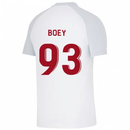 Kandiny Kinder Sacha Boey #93 Weiß Auswärtstrikot Trikot 2023/24 T-Shirt