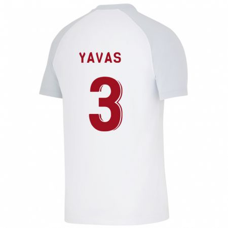 Kandiny Kinder Arda Yavas #3 Weiß Auswärtstrikot Trikot 2023/24 T-Shirt