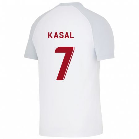 Kandiny Kinder Yasin Kasal #7 Weiß Auswärtstrikot Trikot 2023/24 T-Shirt