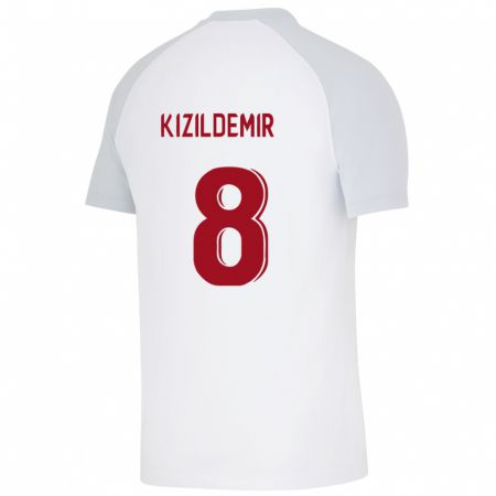 Kandiny Kinder Berk Kizildemir #8 Weiß Auswärtstrikot Trikot 2023/24 T-Shirt