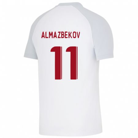 Kandiny Kinder Beknaz Almazbekov #11 Weiß Auswärtstrikot Trikot 2023/24 T-Shirt